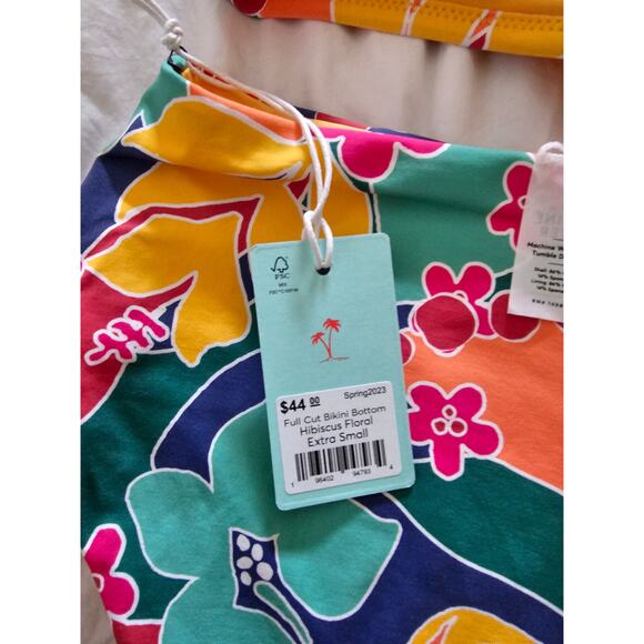 NWT Marine Layer Hibiscus Floral Full Swim Setl size XS - Picture 4 of 5